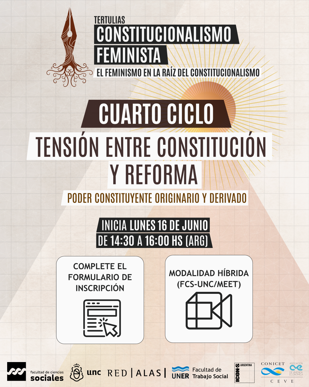 Tertulias: Constitucionalismo Feminista. Tensión entre Constitución y Reforma